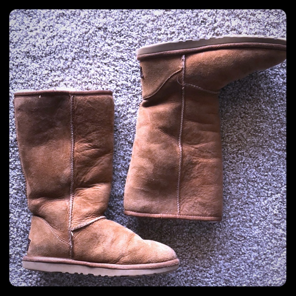 Tan Mid Calf UGG Boots